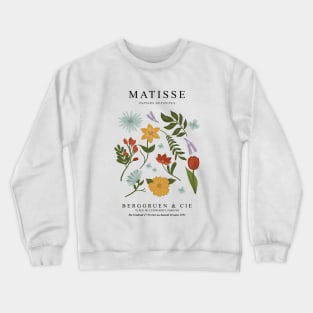 Henri Matisse Floral Exhibition Design Berggruen & Cie Crewneck Sweatshirt